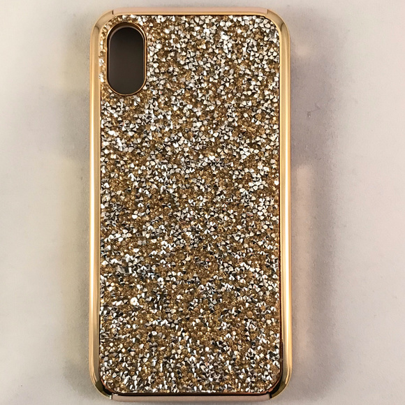 Accessories - iPhone X Golden Glitter Sparkle Case Cover. NEW!